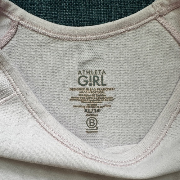 Athleta Girl Power Up Seamless Tee in Delicate Pink - Picture 3 of 6